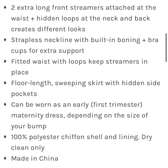 Convertible Dress | Bridesmaid dress hemmed to 5’6’’ (flats) - Picture 9 of 9